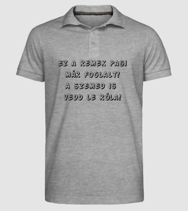  minta szürke pólón
