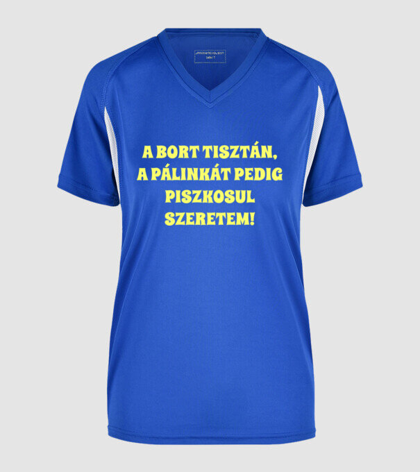  minta királykék pólón