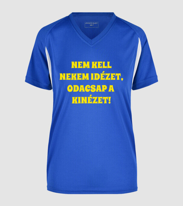  minta királykék pólón