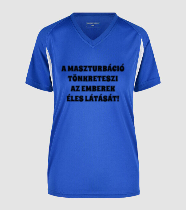  minta királykék pólón